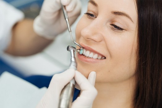 Patient in North Lake Tahoe smiling at dentist