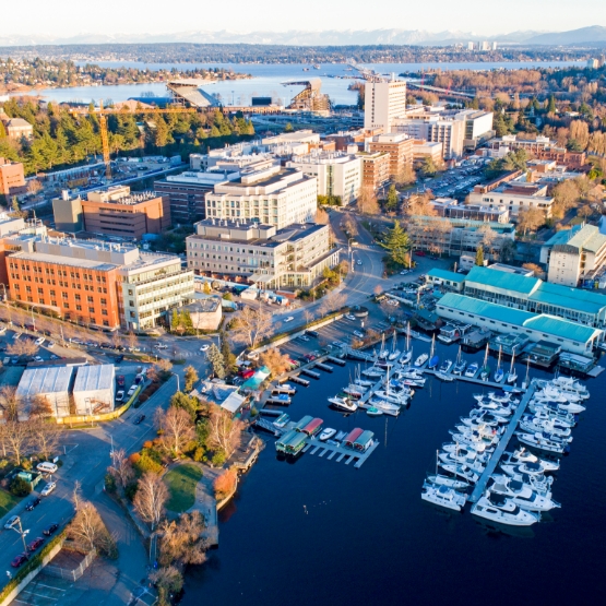 Close up of golf club hitting a golf ball